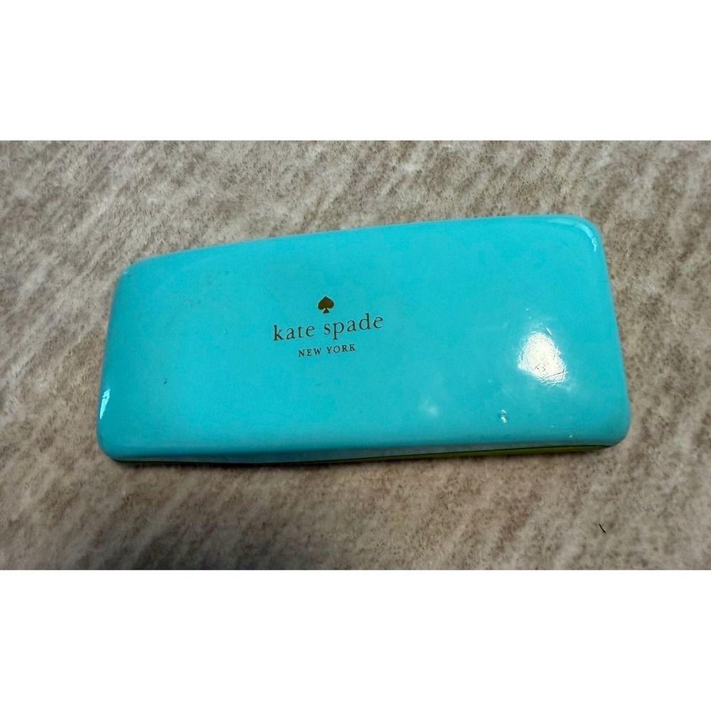 Kate Spade New York Eyeglasses Sunglasses Hard Case Blue Green Clamshell
